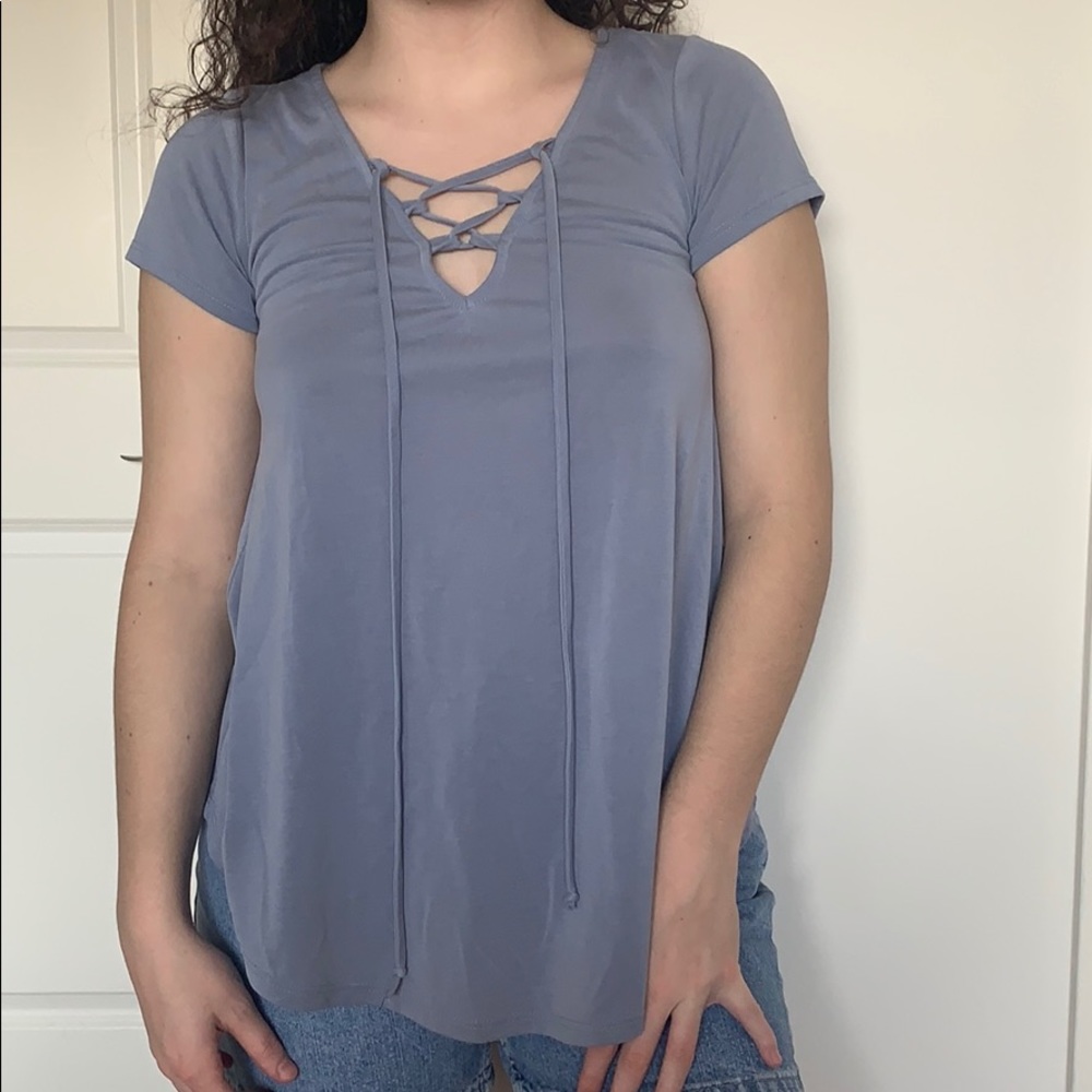 Tie up front t-shirt